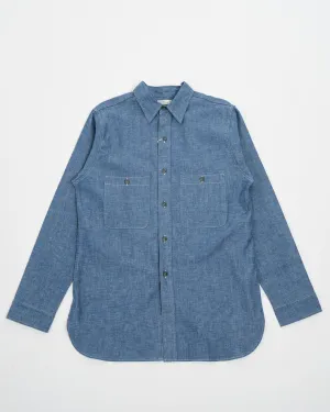 3044 USN Chambray Shirt Sax