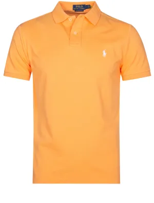 Basic Short Sleeve Polo Orange