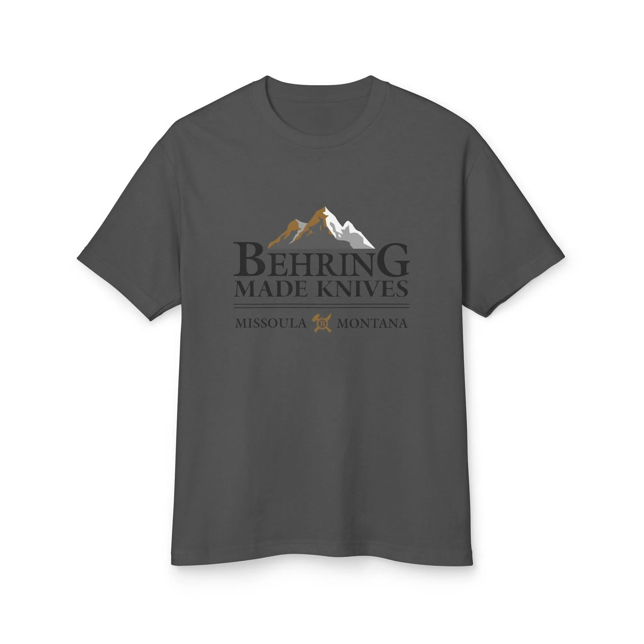 Behring Made Knives Men's Tee - Comfortable Cotton Mountain Graphic Shirt