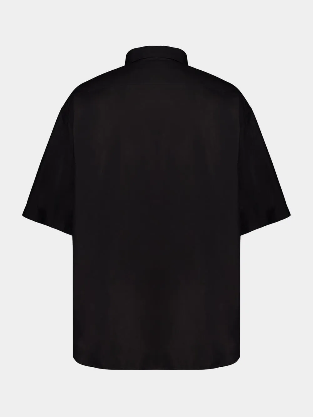 Black Logo-Embroidered Shirt