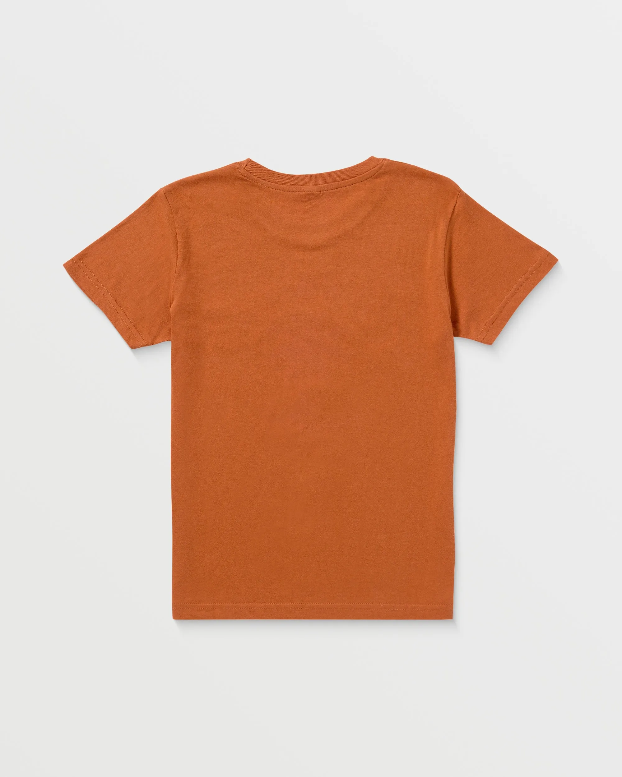 Boys Keyhole Short Sleeve Tee - Burnt Orange