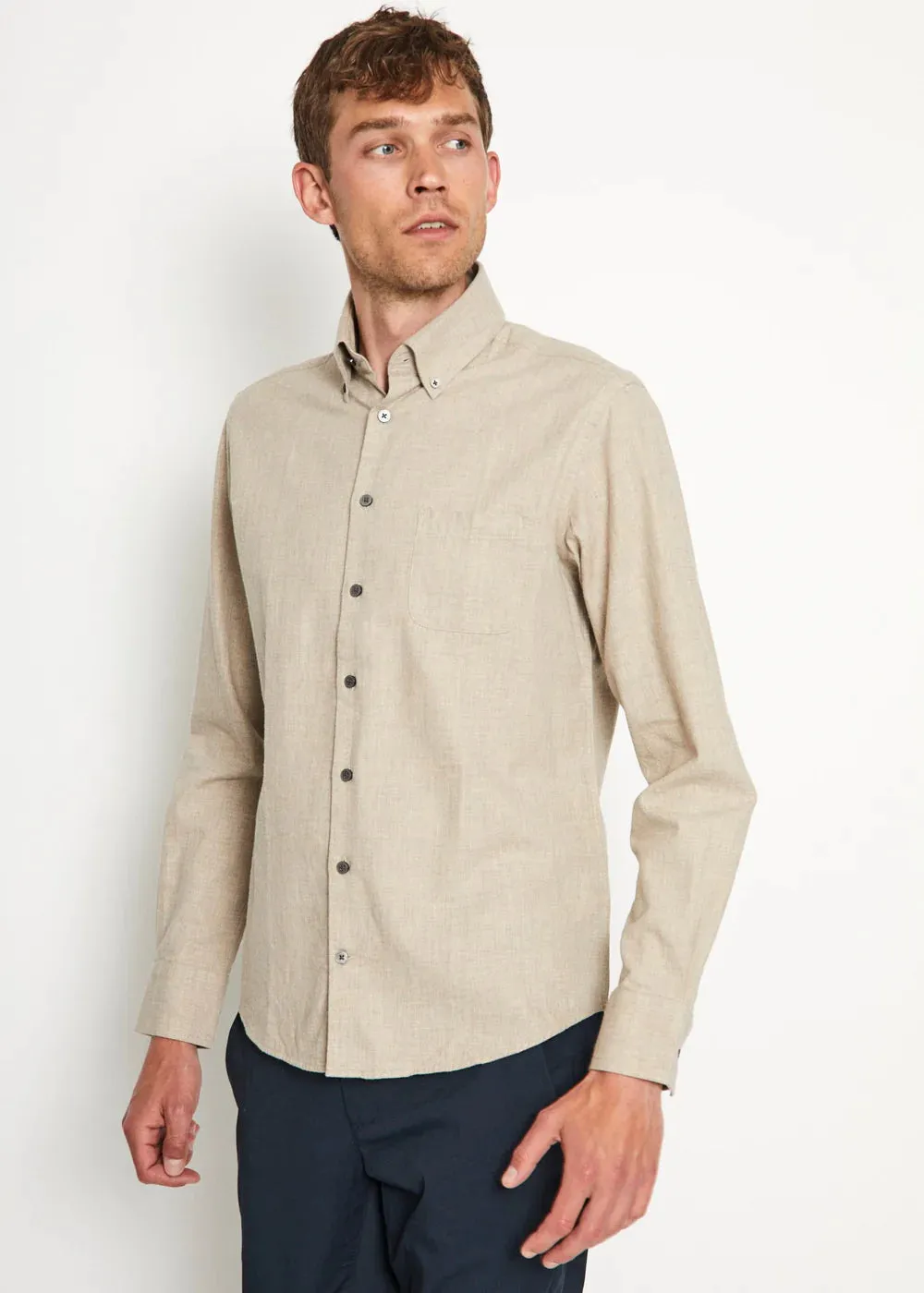 Bruun & Stengade Beige Fashion Regular Fit Shirt