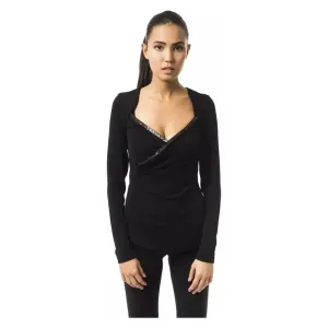 BYBLOS Black Viscose Women Top