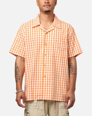 Carrots By Anwar Badge Button Up Shirt Orange