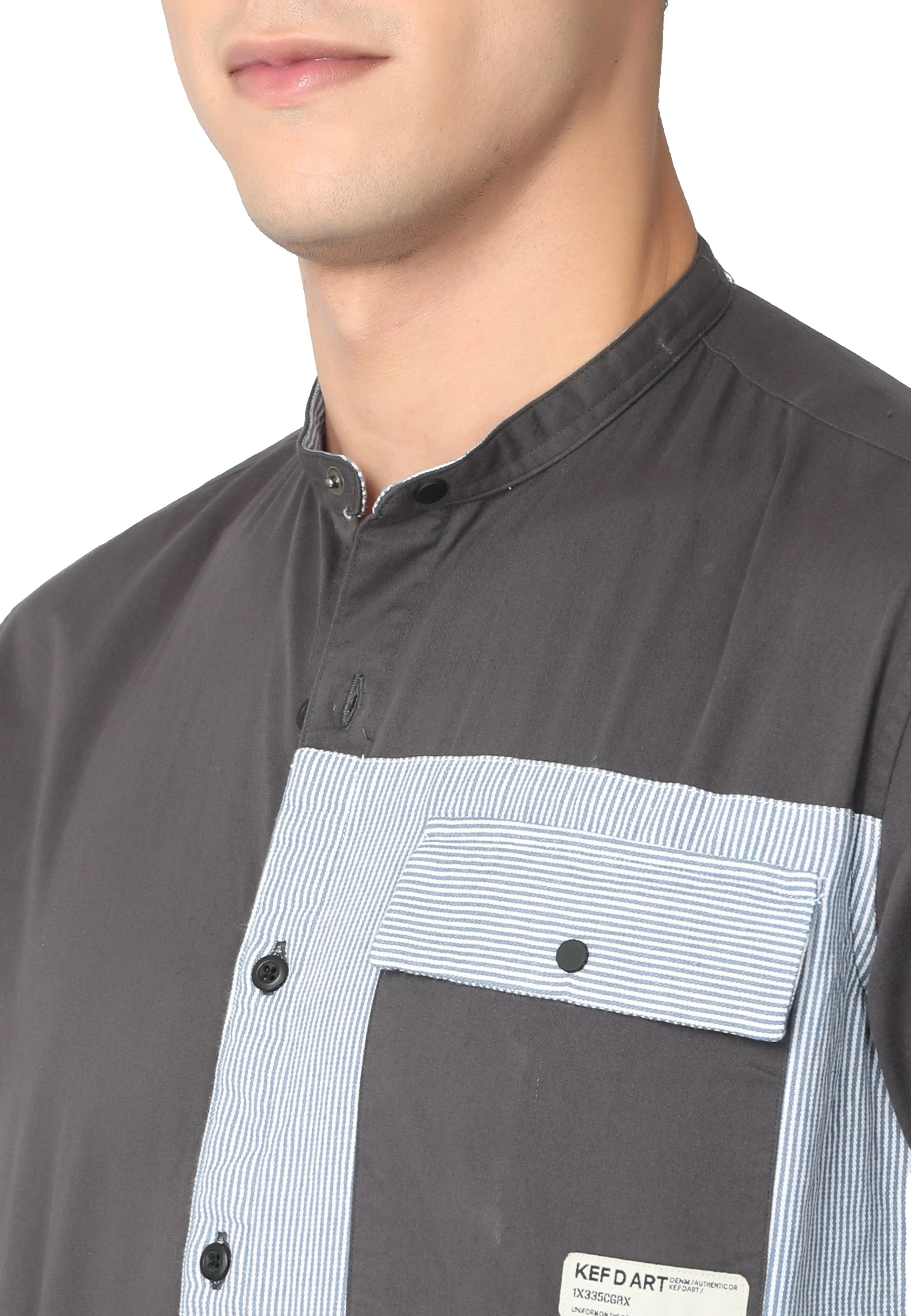 Charcoal Grey Single Pocket