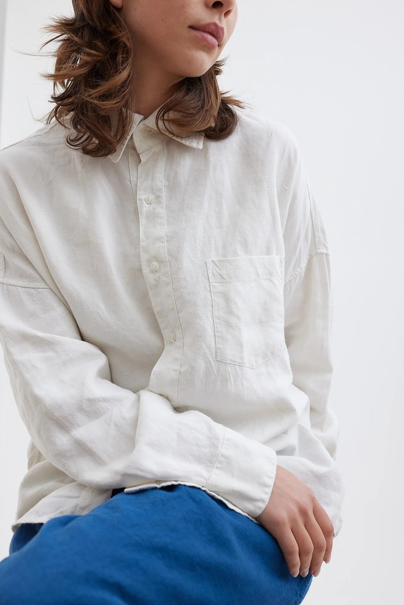 Chez Vidalenc -  Shirt - Antic Linen AXL - Natural