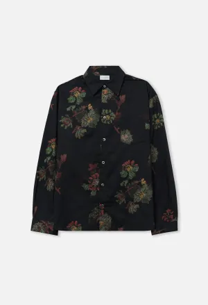 Cloak Button Up / Forest Floral