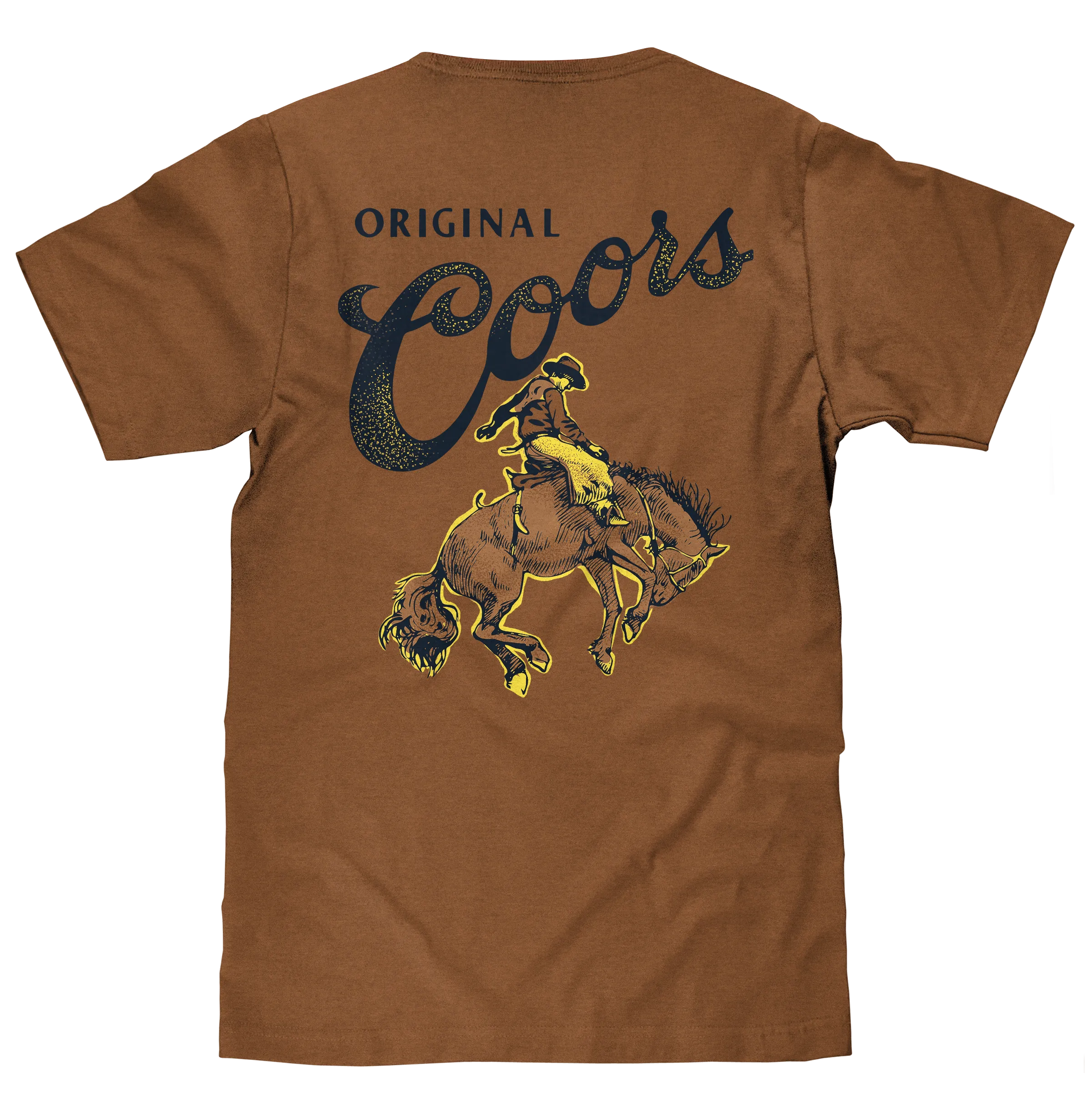 Coors Original Rodeo Cowboy Front/Back T-Shirt - Brown Sugar