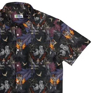 Dark Elves Gathering Button Up Shirt