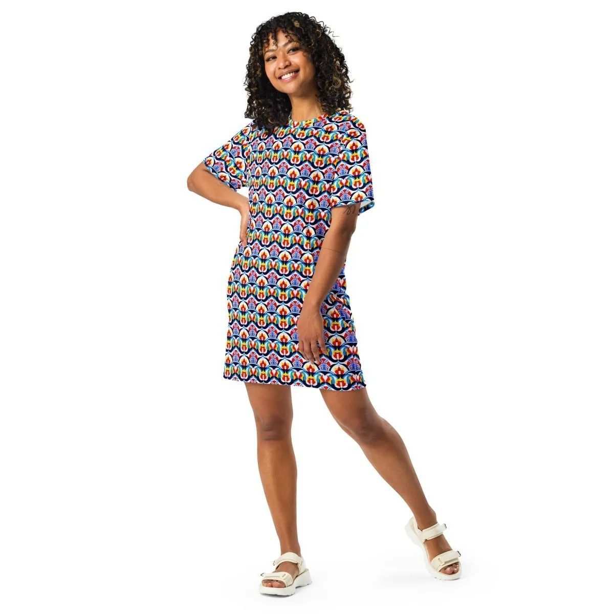 Delft Tulip Dreams T-Shirt Dress