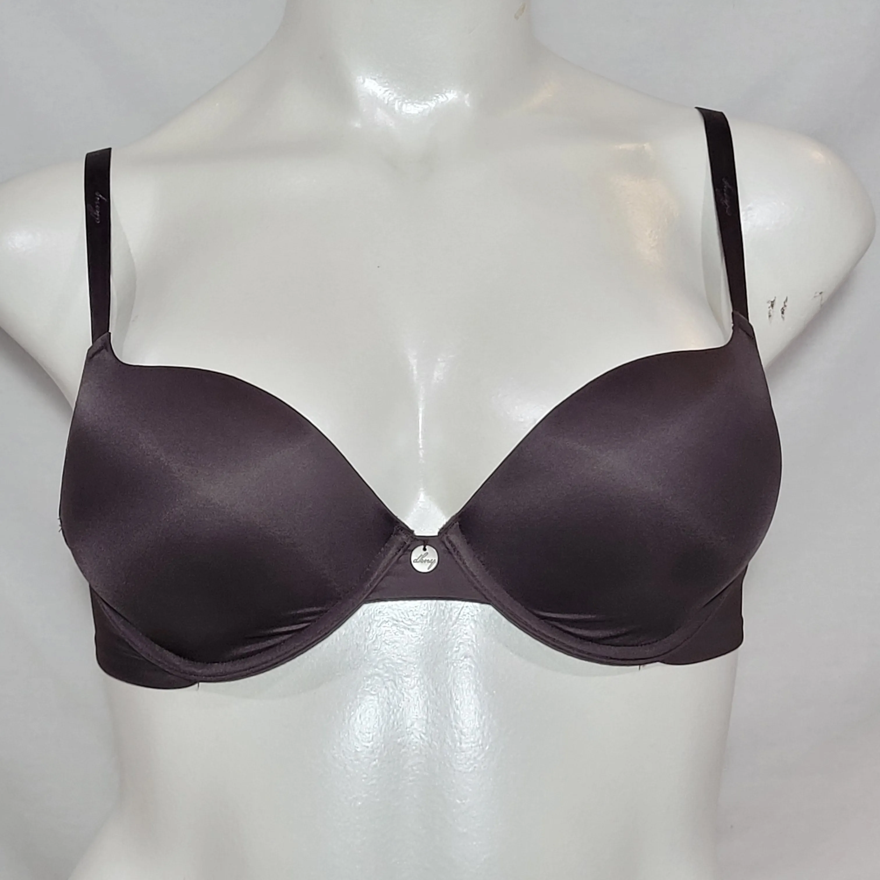 DKNY 453266 Simply Perfect Demi Underwire Bra 36C Revolver Gray NWT