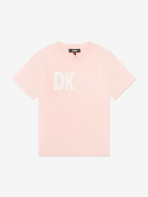 DKNY Kids Logo T-Shirt in Pink