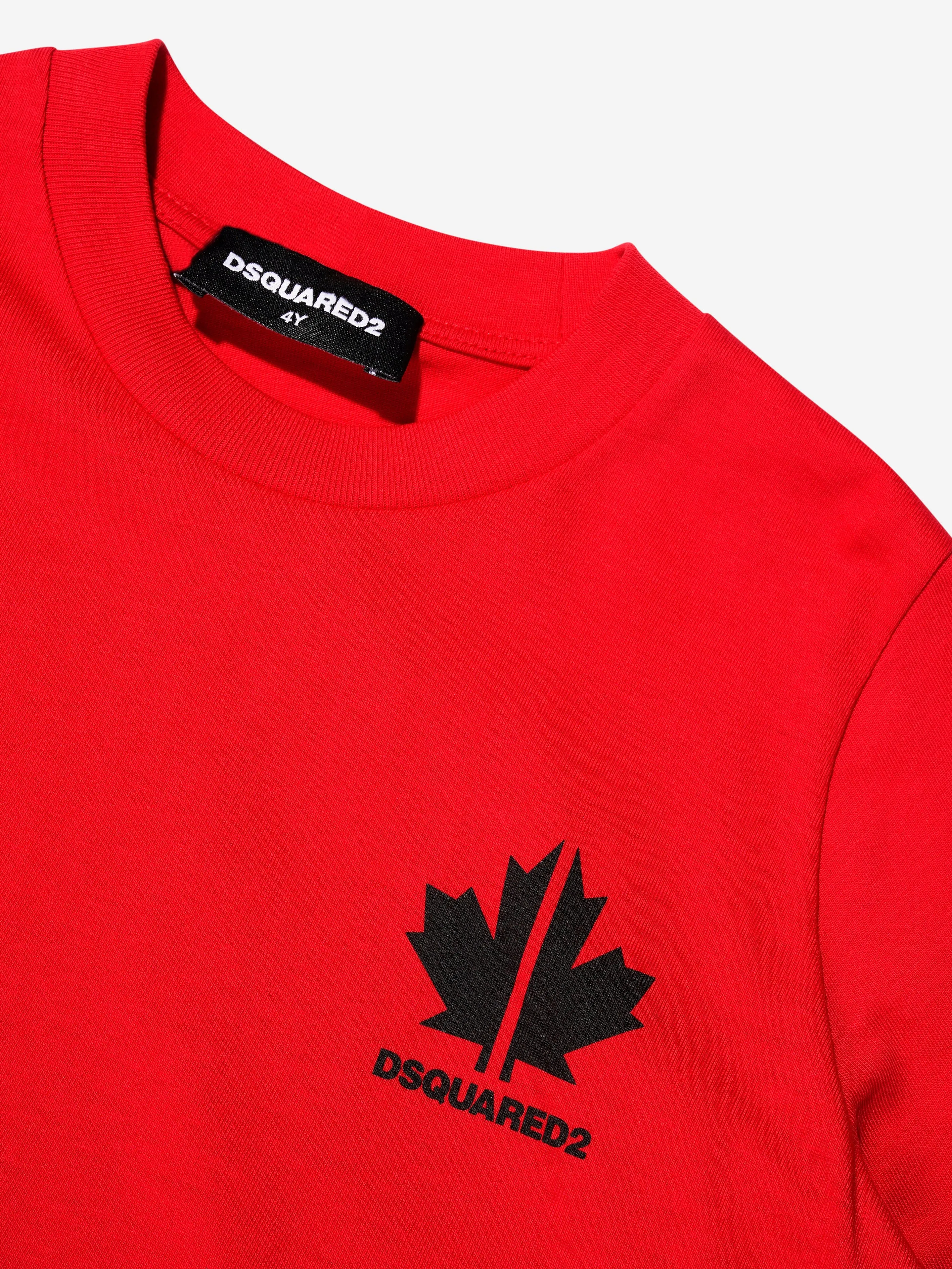 Dsquared2 Kids Sports Edition.07 T-Shirt In Red