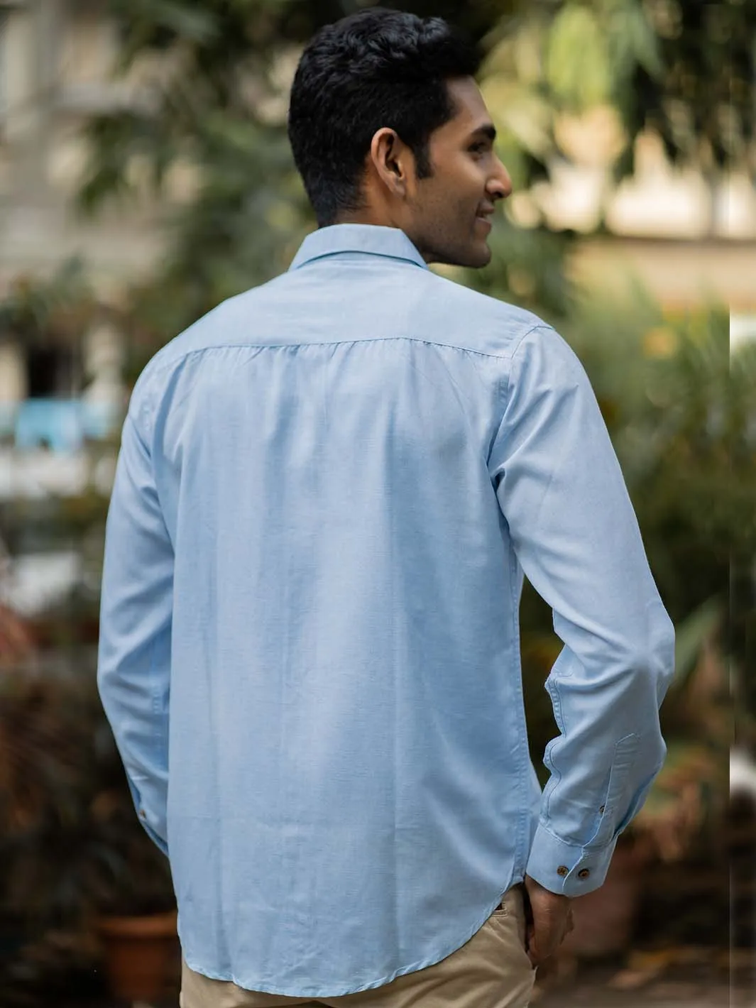 Earthy Route Ice blue · full sleeve shirt