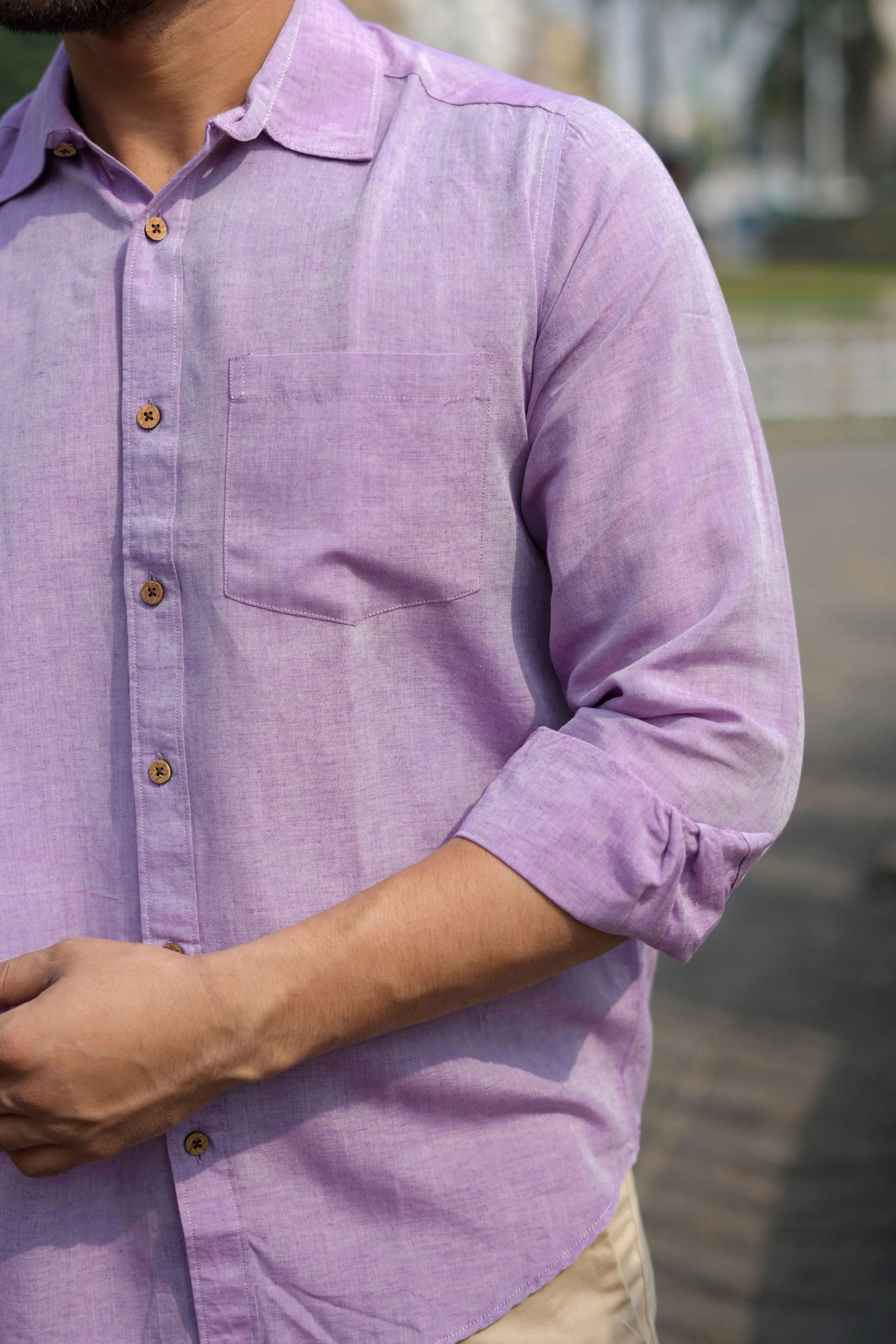 Earthy Route Lavender · full sleeve shirt