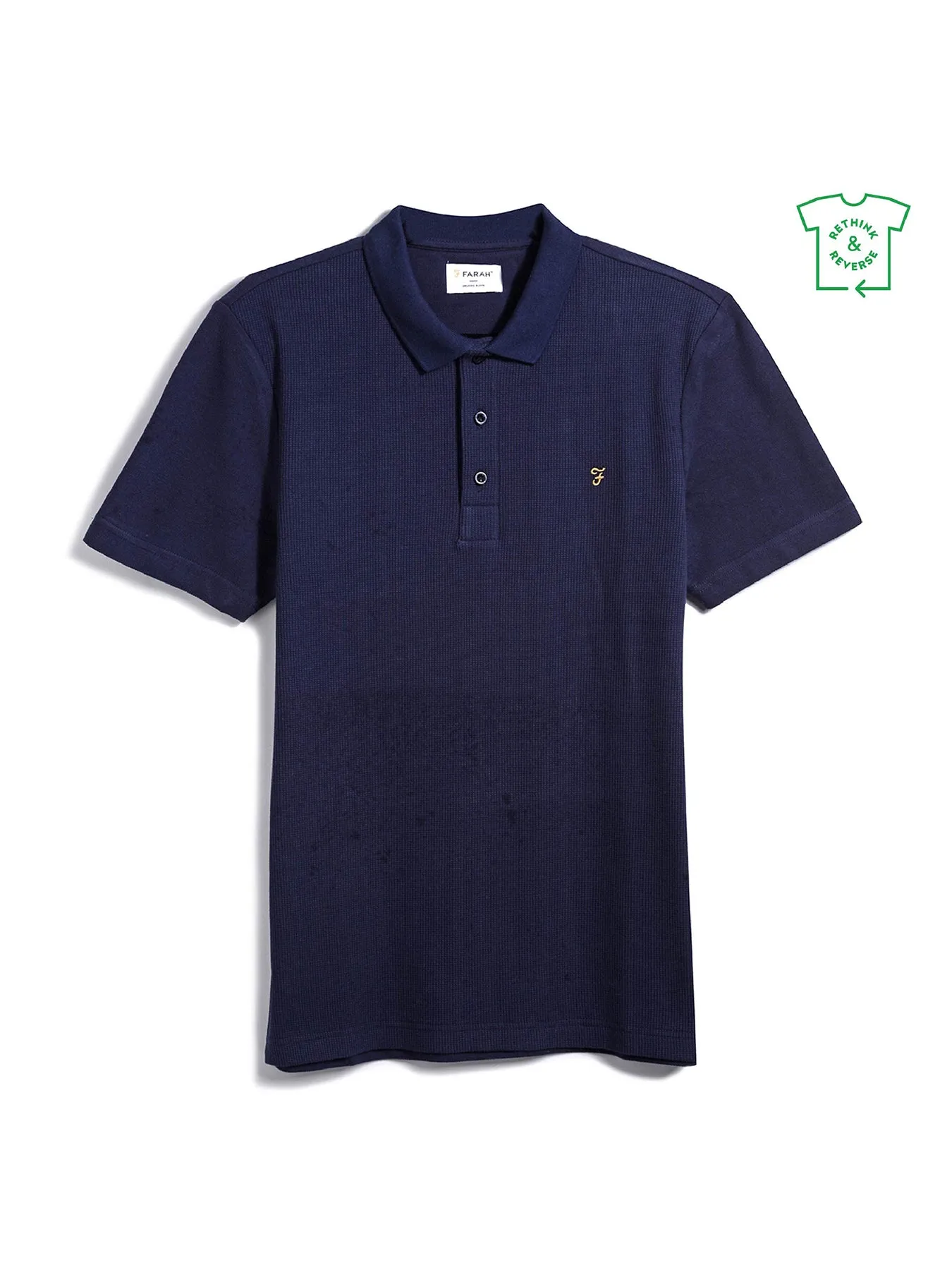 Forster Textured Polo Shirt In Indigo