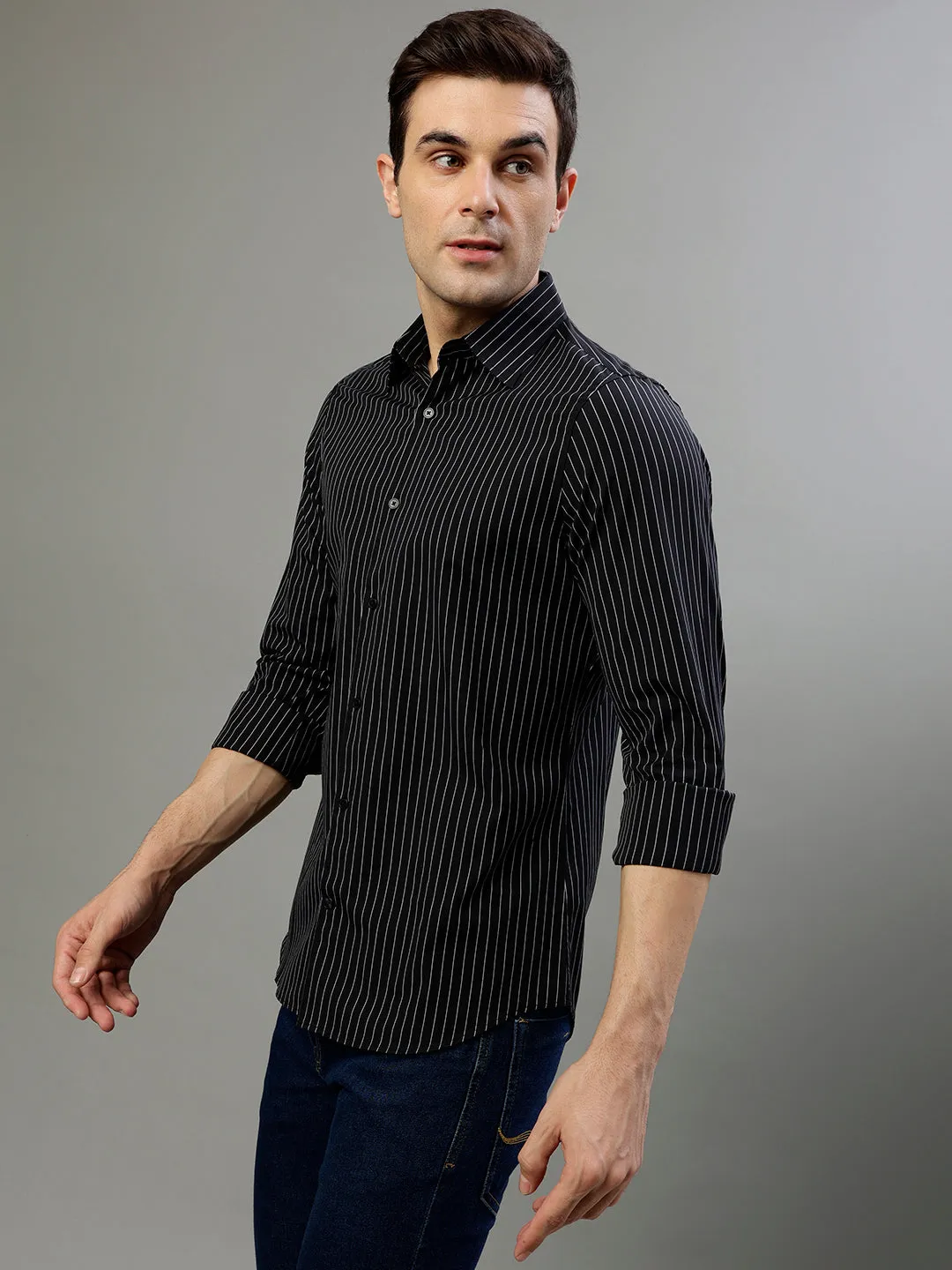 Gant Black Fashion Striped Slim Fit Shirt