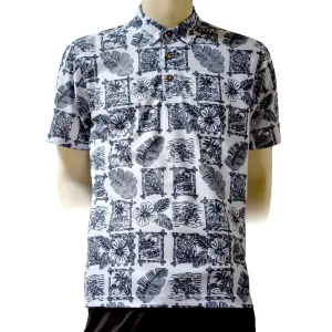 Hawaii Motif 2 Printed Polo Shirt - Hawaiian All Over Pattern Premium Lightweight Fast-Drying Casual Men Unisex shirt