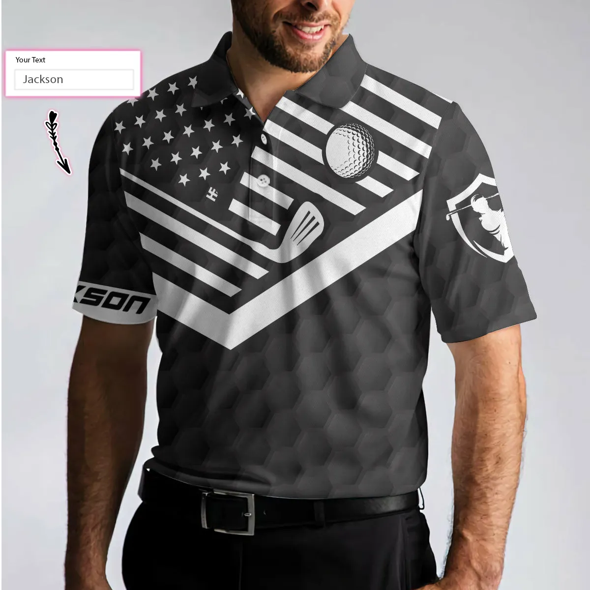 I Made A Bogey On Every Hole Custom Polo Shirt, Personalized Golf American Flag Polo Shirt, Cool Golf Shirt For Men Coolspod