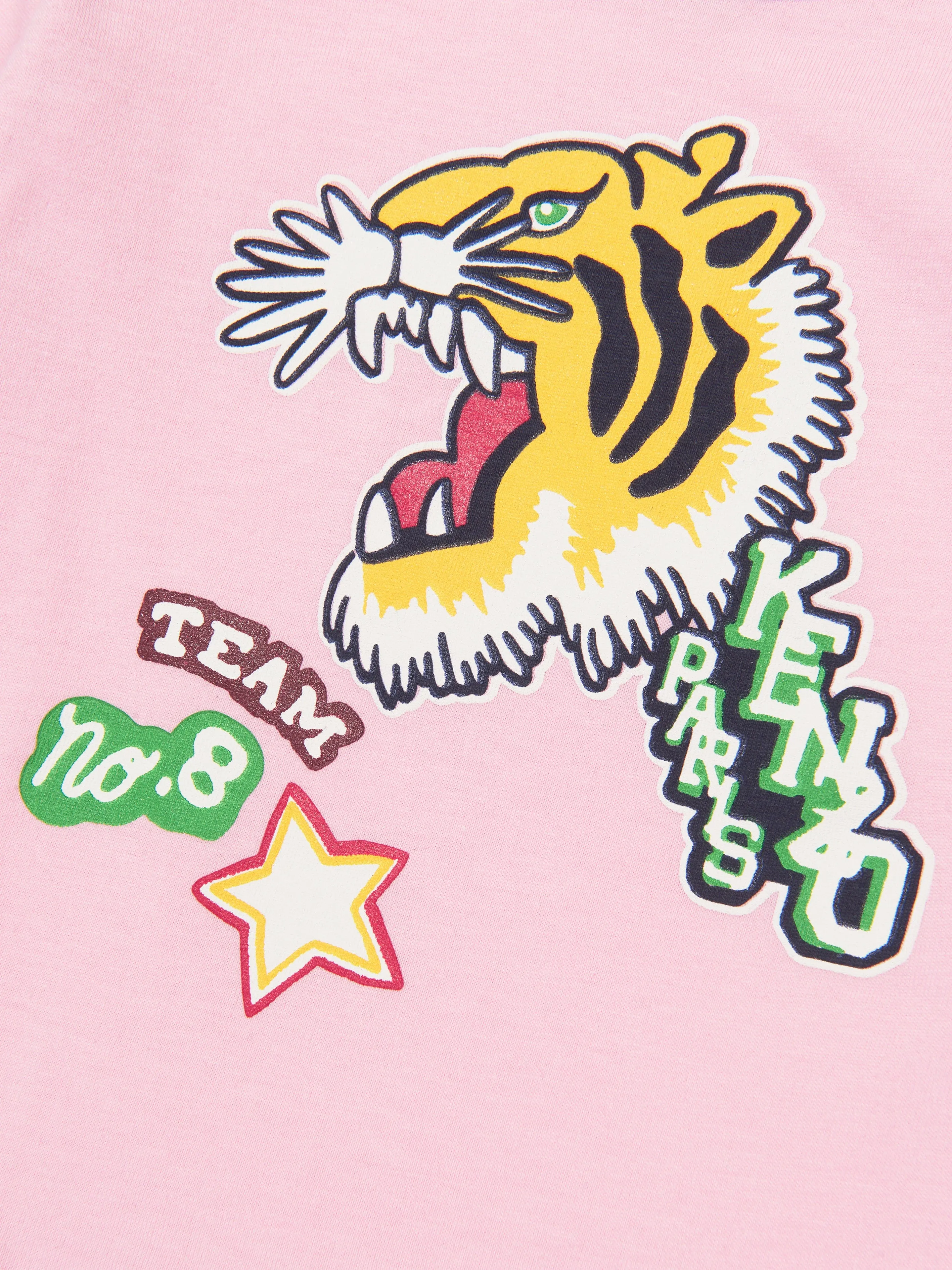 KENZO Baby Girls Logo T-Shirt in Pink