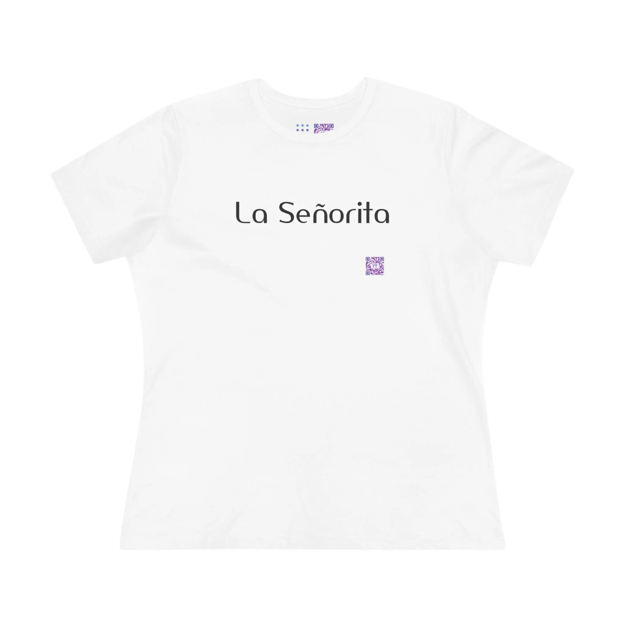 La Senorita T-Shirt Handwritten Style Graphic Tee Trendy Fashion Statement Design Casual Wear