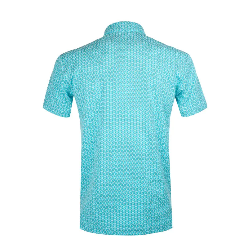 LE COQ SPORTIF GOLF Men's Jacquard Polo (Green)