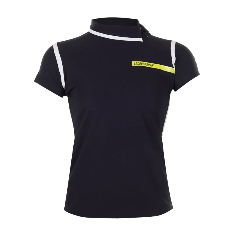 LE COQ SPORTIF GOLF Rijoume Women's Mock Shirt (Black)