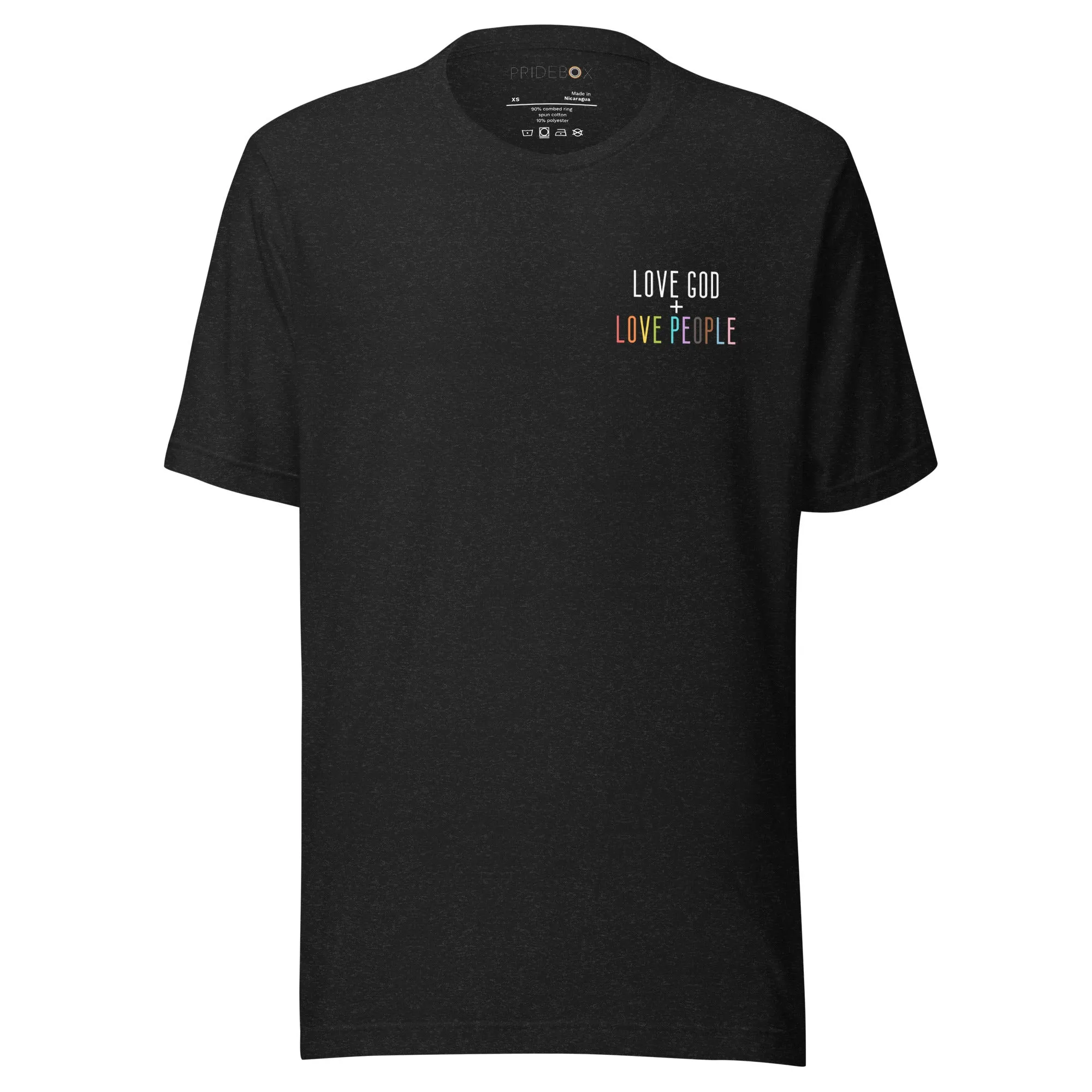 Love God   Love People Unisex T-shirt - Black