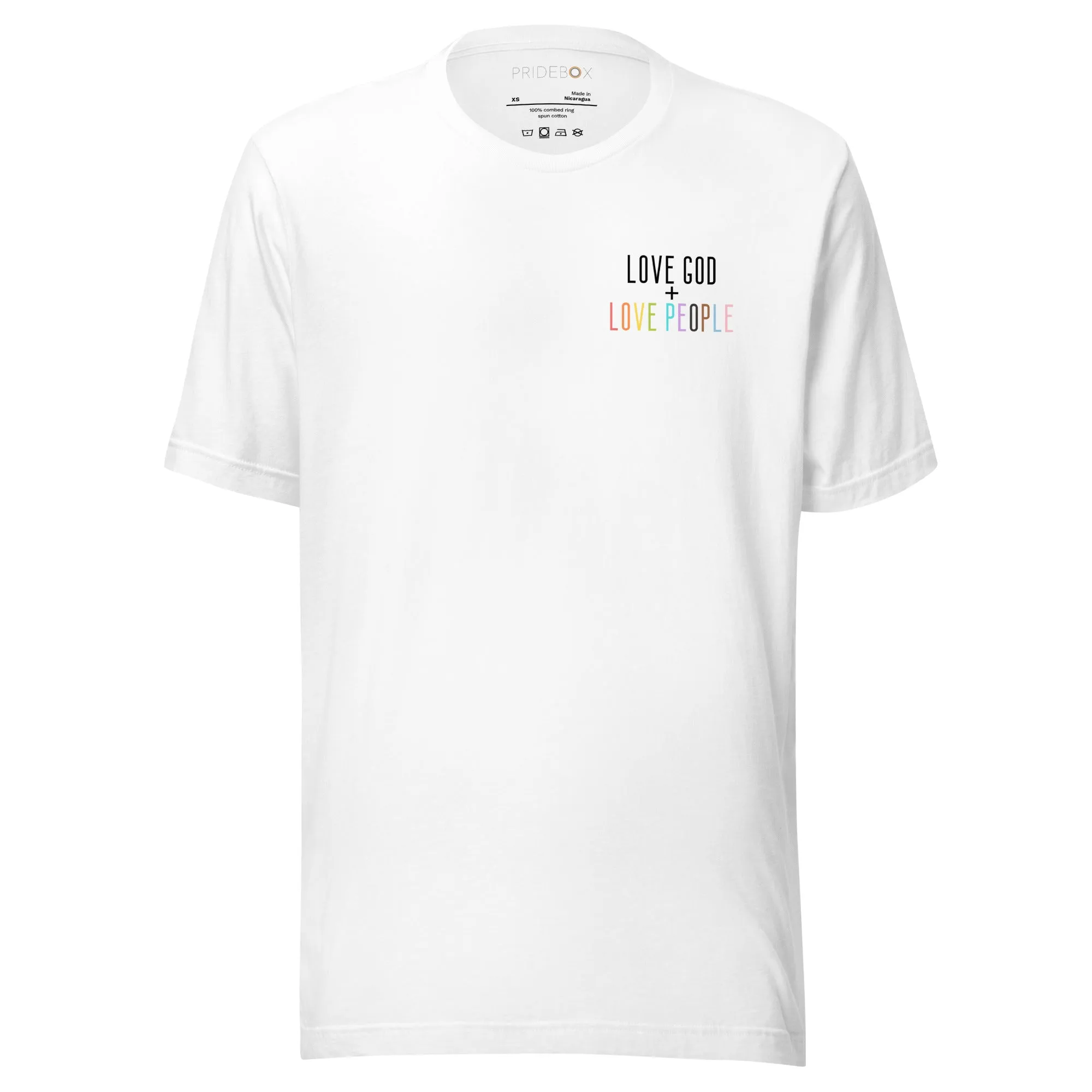 Love God   Love People Unisex T-shirt - White