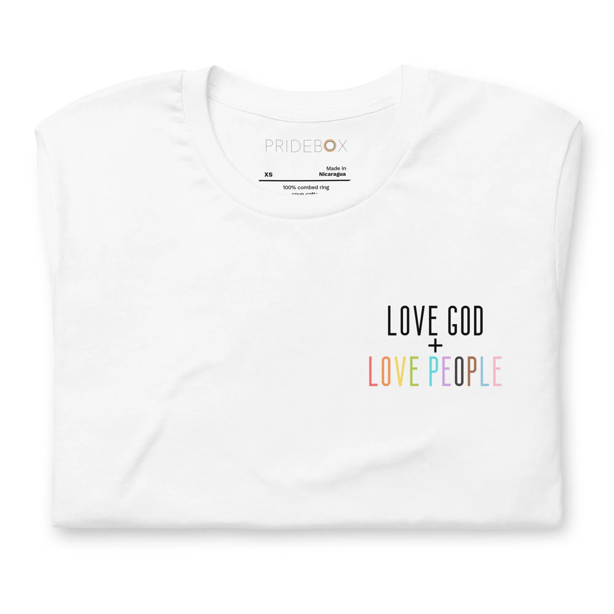 Love God   Love People Unisex T-shirt - White