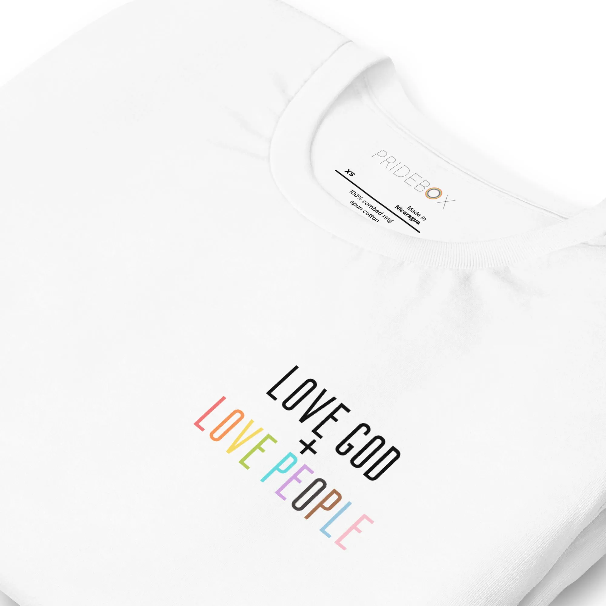 Love God   Love People Unisex T-shirt - White