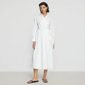 Lys Pleated-Skirt Wrap Dress