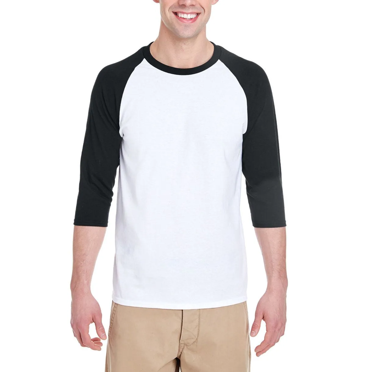 Men's 3/4 Sleeve Raglan Baseball T-Shirt