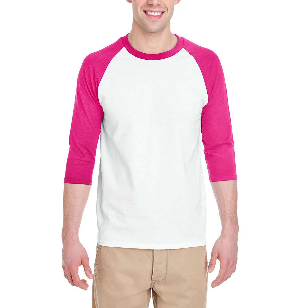 Men's 3/4 Sleeve Raglan Baseball T-Shirt