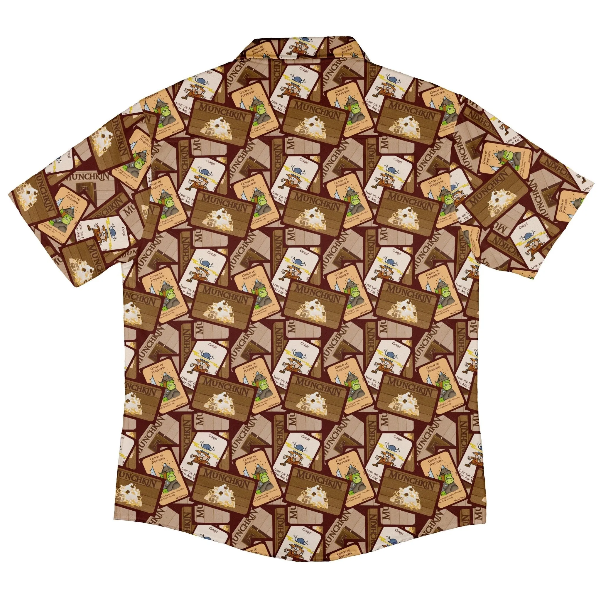 Munchkin Card Collage Button Up Shirt