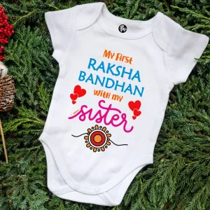 My First Raksha Bandhan With My Sister Onesie/T-Shirt