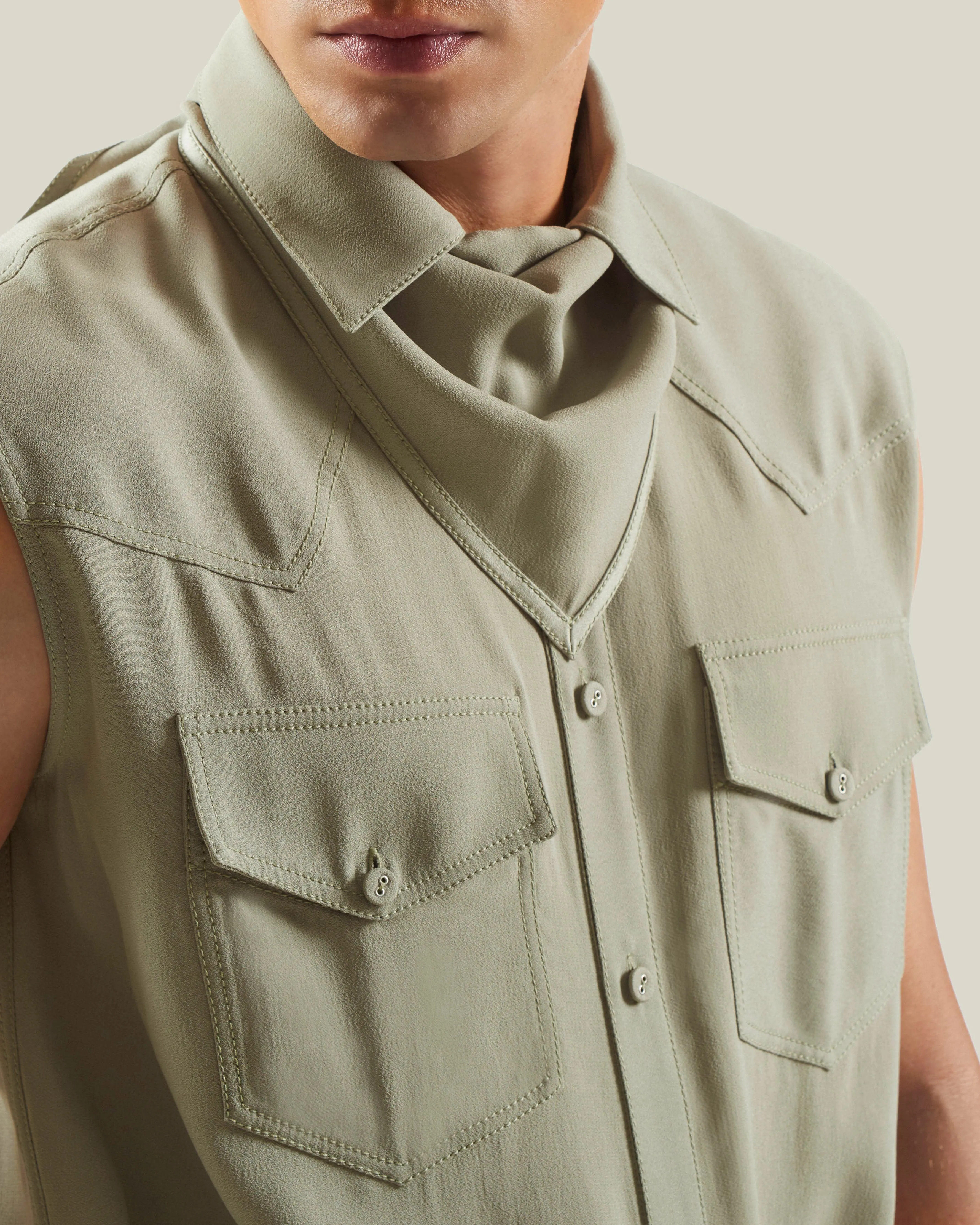 Naval Shirt in Sage