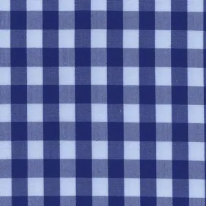 Navy Blue Bold Check Fabric Classic Custom Shirt 50bm50t