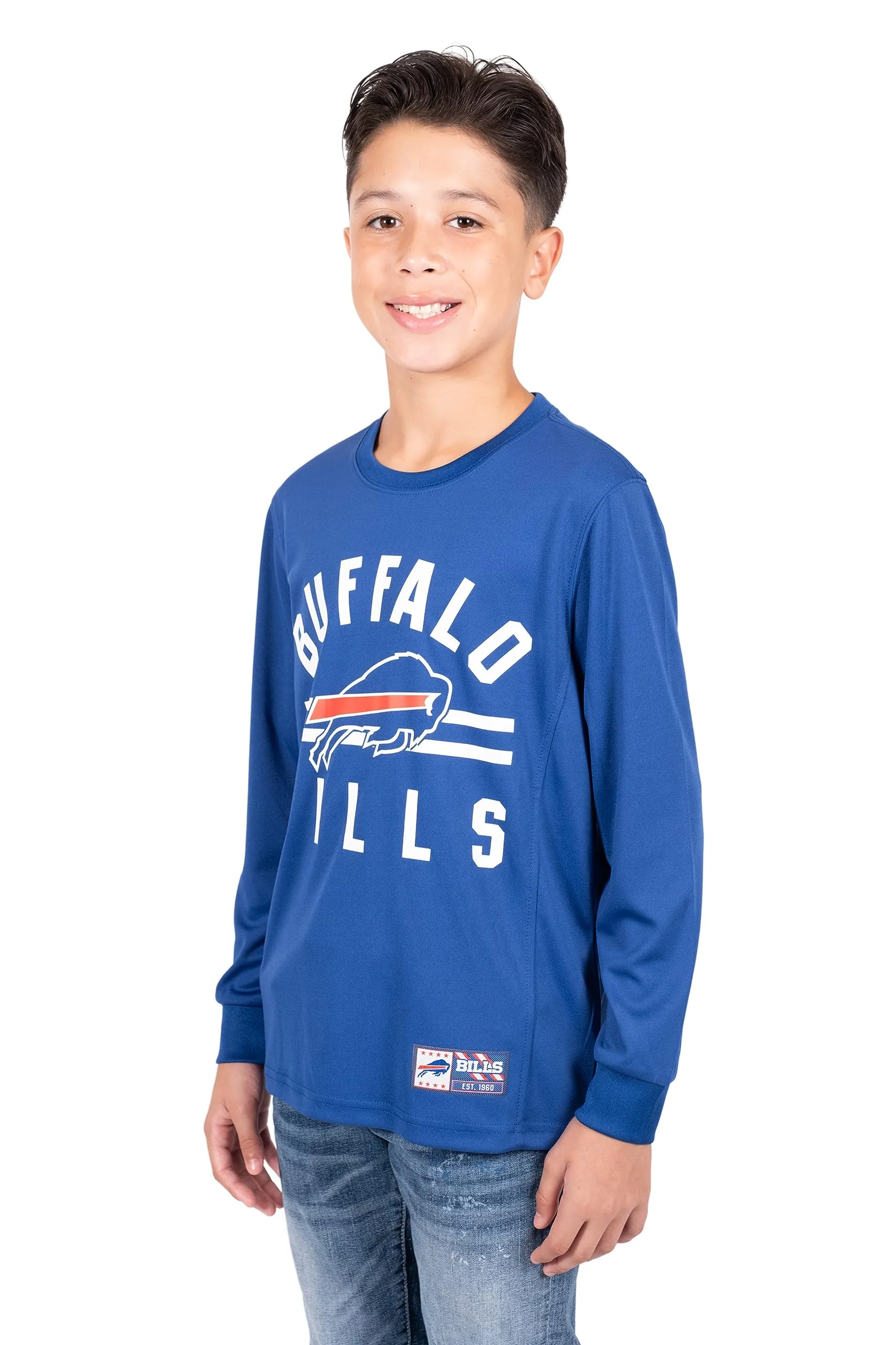 NFL Detroit Lions Youth Super Soft Supreme Long Sleeve T-Shirt|Detroit Lions