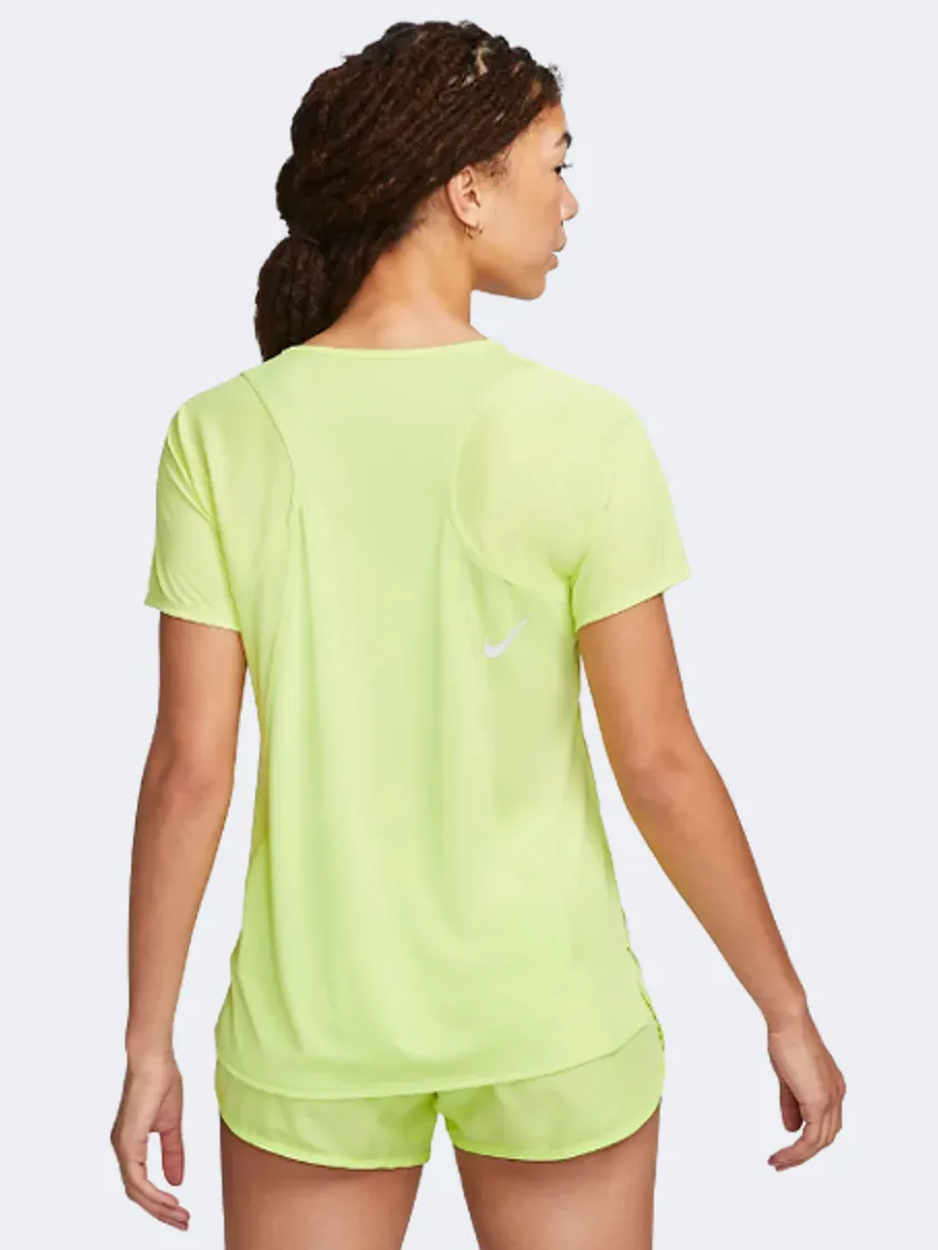 Nike Dri-Fit Race Women Running T-Shirt Lemon Twist