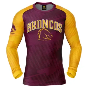 NRL Barrel Rash Vest - Brisbane Broncos - UPV 50  - Sun Shirt - Adult