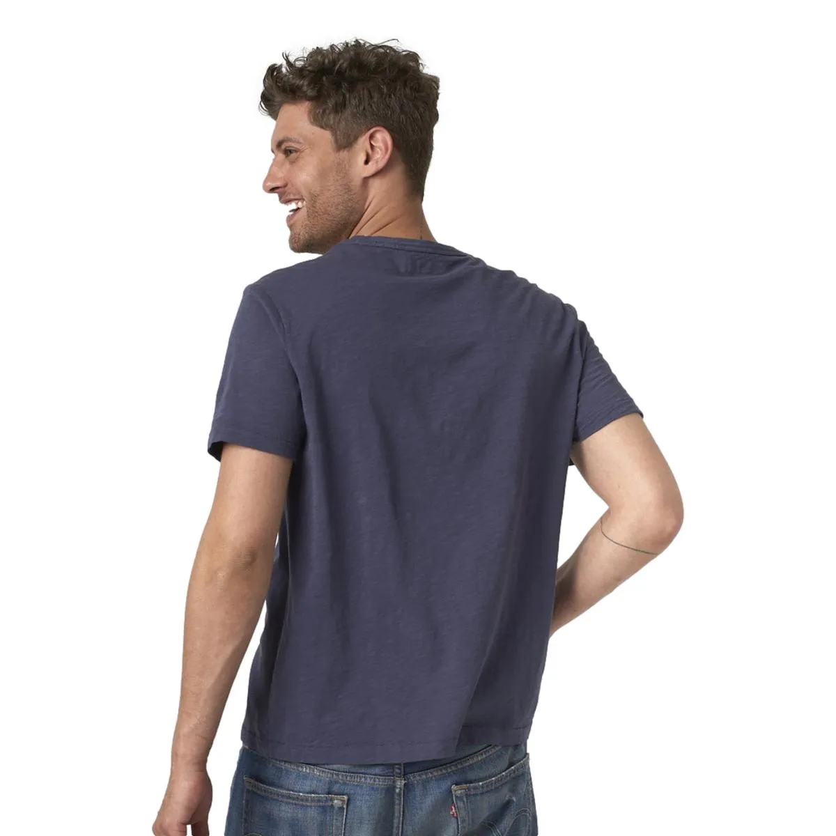 Pima Slub Cotton T-shirt, 5,8oz, relaxed fit Denim Blue