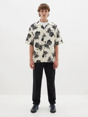 printed vacation short sleeve shirt