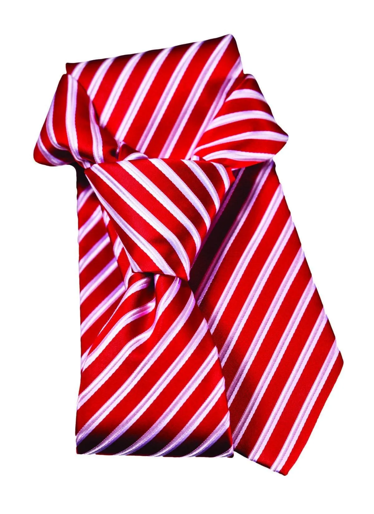 Racecar Red Striped Traditional Tie