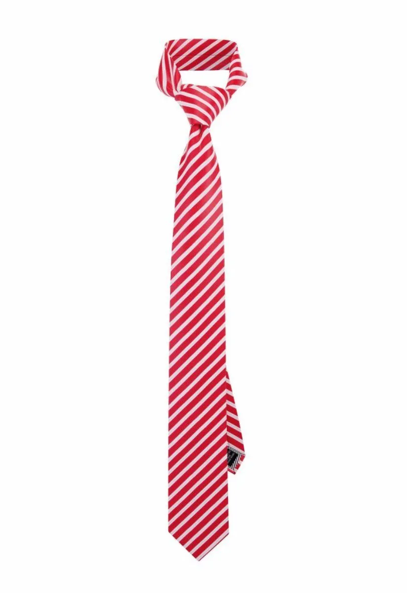 Racecar Red Striped Traditional Tie