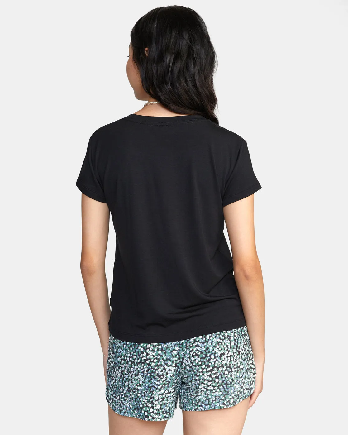 Recess 3 Crewneck Tee - RVCA Black