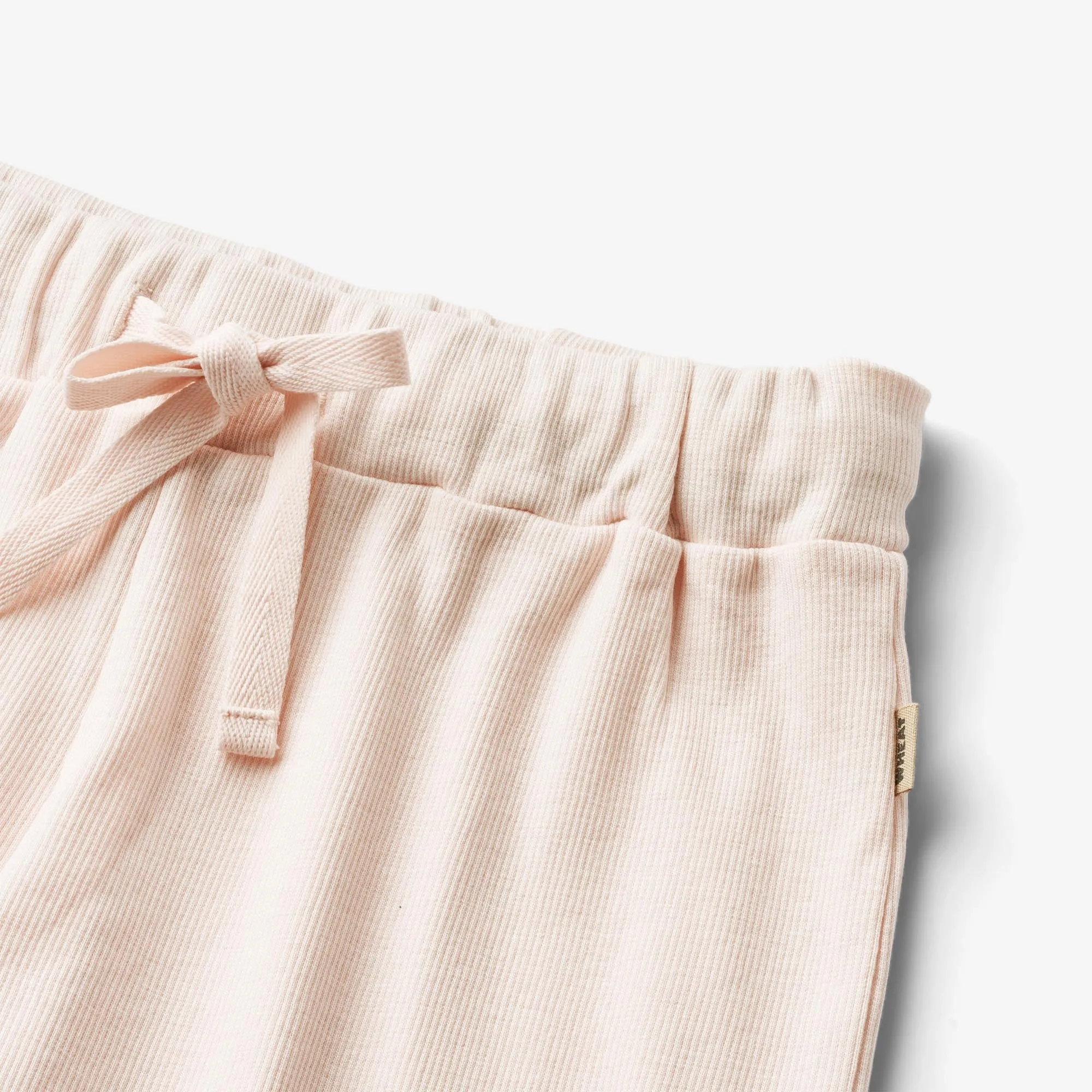 Rib Shorts Gertrud - soft rose