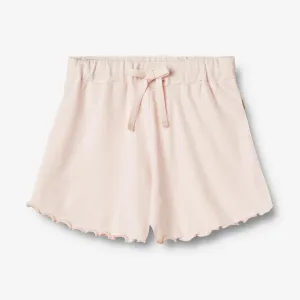 Rib Shorts Gertrud - soft rose