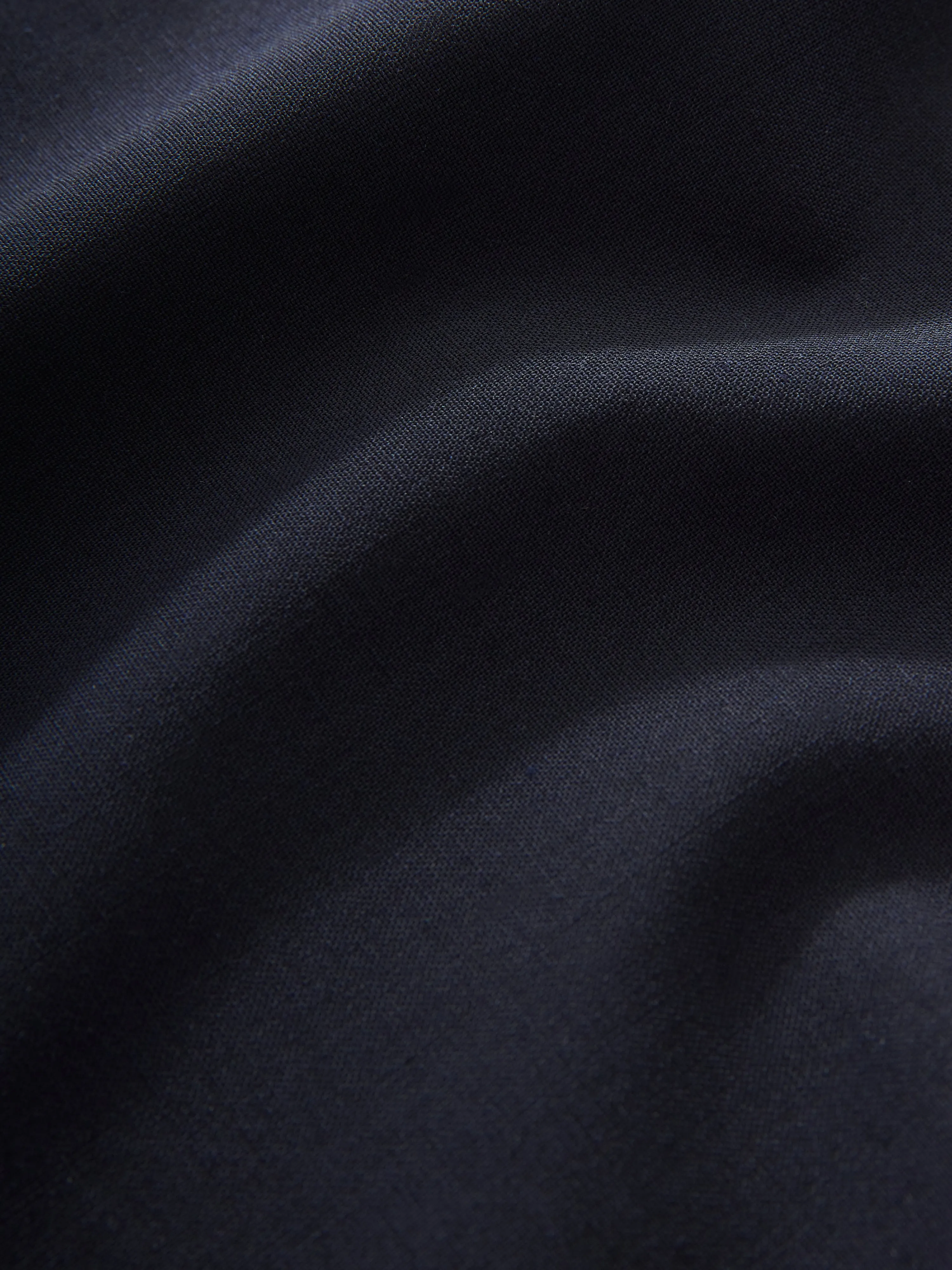 Santos Tropical Wool Shirt in Darkest Navy