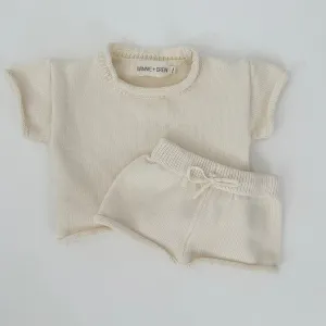 Saylor Knit Set in Cream